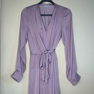 Light purple dress.